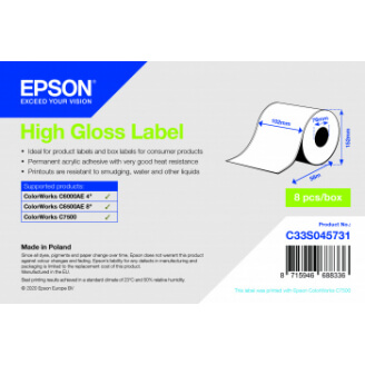 Epson HIGH GLOSS LBL CONT ROLL 102MM X 58M