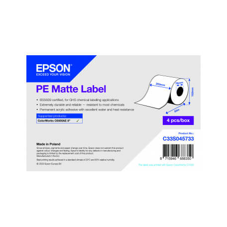 Epson PE MATT LBL CONT ROLL 203 MM X 55 M