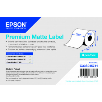 Epson PREM MAT LBL CONT ROLL 102 MM X 60M