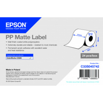 Epson PP MATTE LABEL CONT.R 51MMX29M .