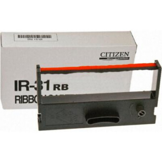 Citizen IR31R/B ruban d'impression Noir, Rouge