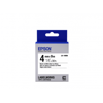 Epson LK-1WBN - Standard - Noir sur Blanc - 4mmx9m