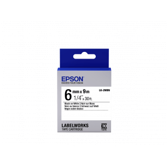 Epson LK-2WBN - Standard - Noir sur Blanc - 6mmx9m