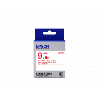 Epson LK-3WRN - Standard - Rouge sur Blanc - 9mmx9m