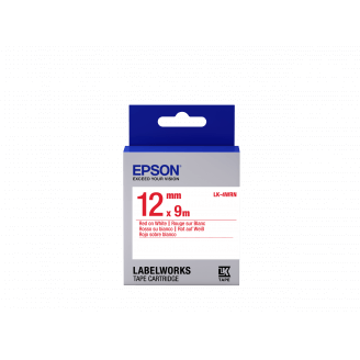 Epson LK-4WRN - Standard - Rouge sur Blanc - 12mmx9m