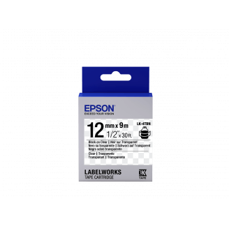Epson LK-4TBN - Transparent - Noir sur Transparent - 12mmx9m