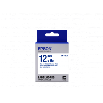 Epson LK-4WLN - Standard - Bleu sur Blanc - 12mmx9m