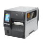 Zebra TT Printer ZT411/ 4", 203 dpi, Euro and UK cord, Serial, USB, 10/100 Ethernet, Bluetooth 4.1/MFi, USB Host, Peel w/ Full R