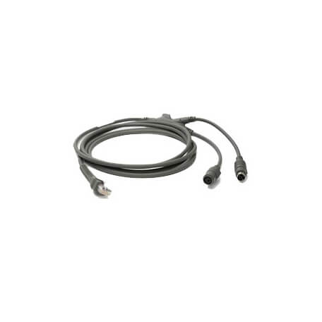 Zebra Cable KBW P/S2 câble PS/2 2,1 m Gris