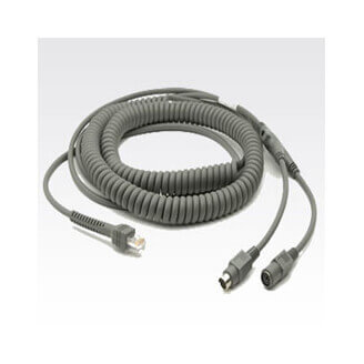 Zebra Keyboard Wedge Cable CBA-K08-C20PAR câble kvm 6 m Gris