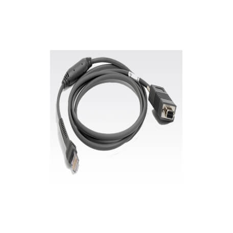 Zebra RS232 Cable câble de signal 2,1 m Gris