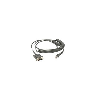 Zebra CBA-R46-C09ZBR câble Série Noir 2,8 m RS232 DB9