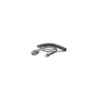 Zebra CBA-R71-C09ZAR câble Série Noir 2,8 m RS232 DB9