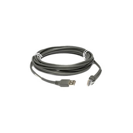 Zebra USB Cable: Series A câble USB 4,5 m USB A Gris