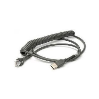 Zebra CBA-UF6-C12ZAR adaptateur et connecteur de câbles USB A RJ-45 Noir