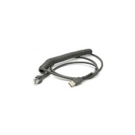 Zebra CBA-UF6-C12ZAR adaptateur et connecteur de câbles USB A RJ-45 Noir