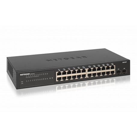 Netgear GS324T Géré Gigabit Ethernet (10/100/1000) Noir