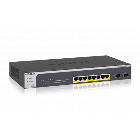 Netgear GS510TLP Géré L2/L3/L4 Gigabit Ethernet (10/100/1000) Noir Connexion Ethernet, supportant l'alimentation via ce port (Po