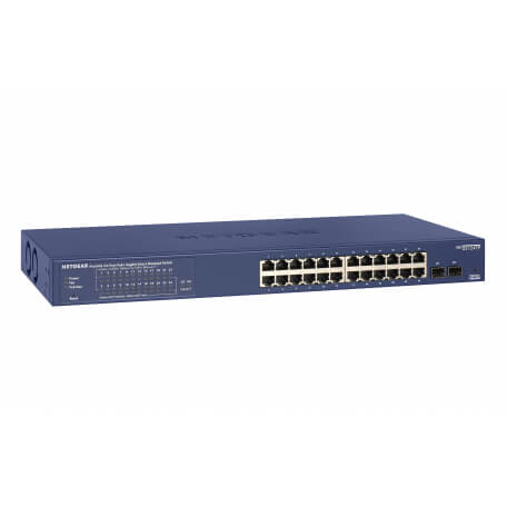 Netgear GS724TP Géré L2/L3/L4 Gigabit Ethernet (10/100/1000) Noir, Gris 1U Connexion Ethernet, supportant l'alimentation via ce