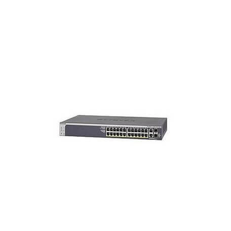 Netgear S3300-28X-PoE+ L2/L3 10G Ethernet (100/1000/10000) Noir Connexion Ethernet, supportant l'alimentation via ce port (PoE)