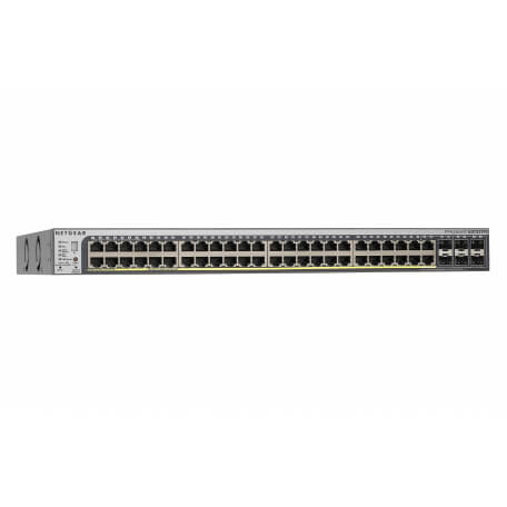 Netgear GS752TPSB-100EUS commutateur réseau Géré L3 Acier inoxydable 1U Connexion Ethernet, supportant l'alimentation via ce por
