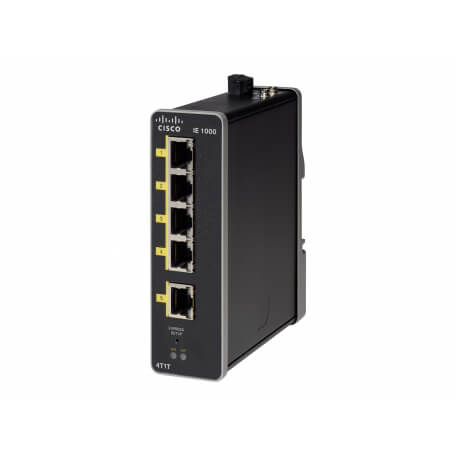 Cisco IE-1000-4T1T-LM commutateur réseau Géré Fast Ethernet (10/100) Noir