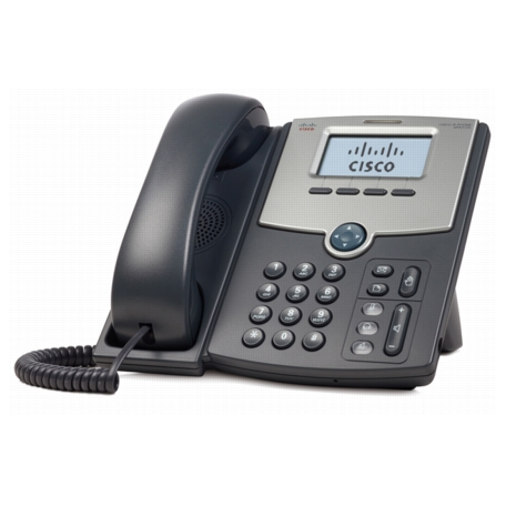 Cisco SPA512G téléphone fixe Noir, Argent Combiné filaire LCD 1 lignes
