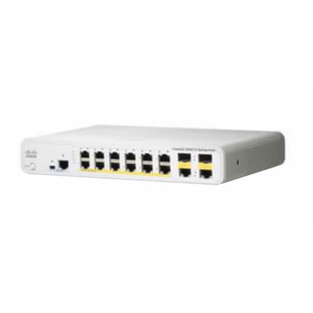 Cisco Catalyst WS-C2960C-12PC-L commutateur réseau Géré L2 Fast Ethernet (10/100) Blanc Connexion Ethernet, supportant l'aliment