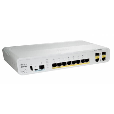 Cisco Catalyst WS-C2960C-8PC-L commutateur réseau Géré L2 Fast Ethernet (10/100) Blanc Connexion Ethernet, supportant l'alimenta